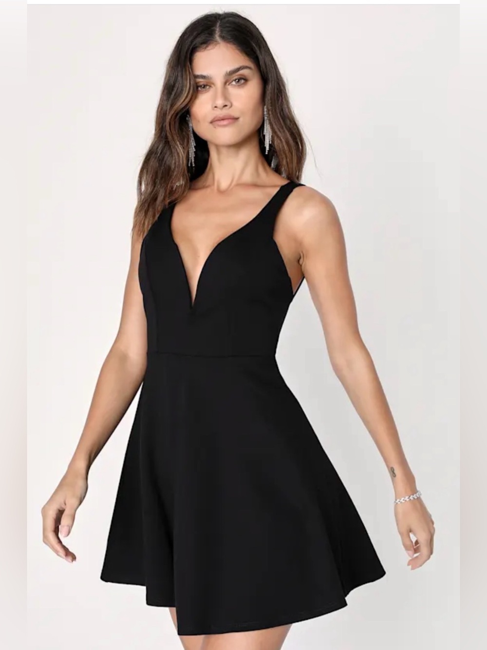 Lulus Forever Crush Black Strappy Sleeveless Skater - Picture 12 of 13